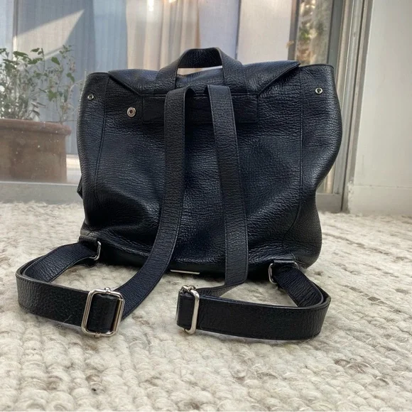 Rebecca  Rebecca Minkoff Lane Pebbled Leather Convertible Backpack